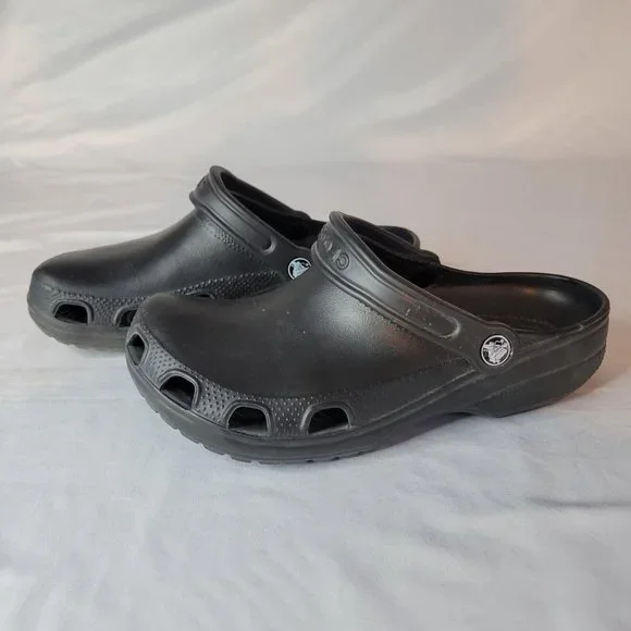 CROCS | Shoes | Crocs Classic No Holes Solid Black Comfort  display picture 3